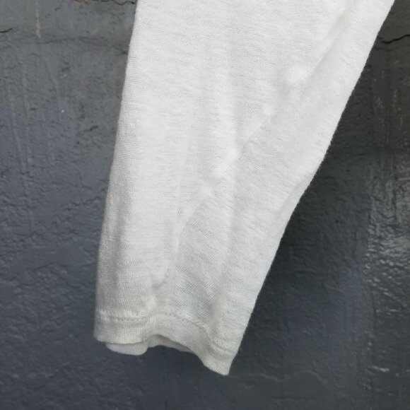 J. Jill Love Linen Cardigan Women's Petite L Sweater Open Front White Pockets - Picture 5 of 13